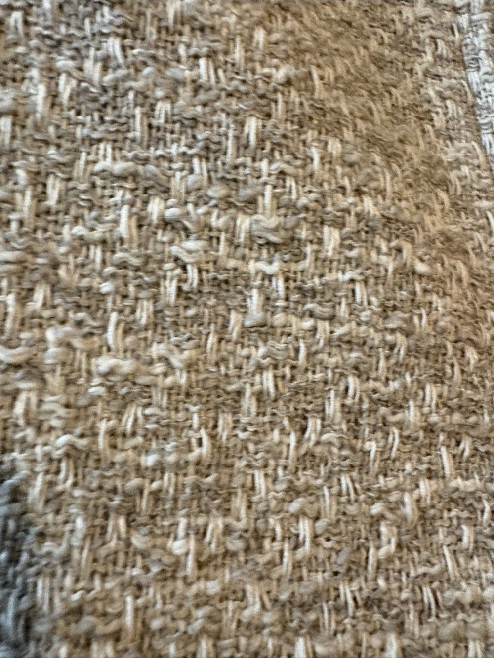 MM Lafleur “The Jie Jacket” Cream Textured Tweed-Like Fringe Trim Jacket - Sz. 2 - Picture 7 of 15